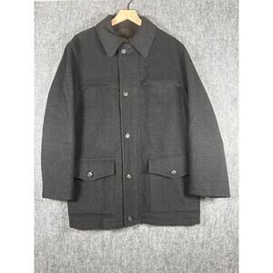 Jacob Siegel 100% Wool 4 Button Trench Coat- Men's Size‎ 42R- EUC